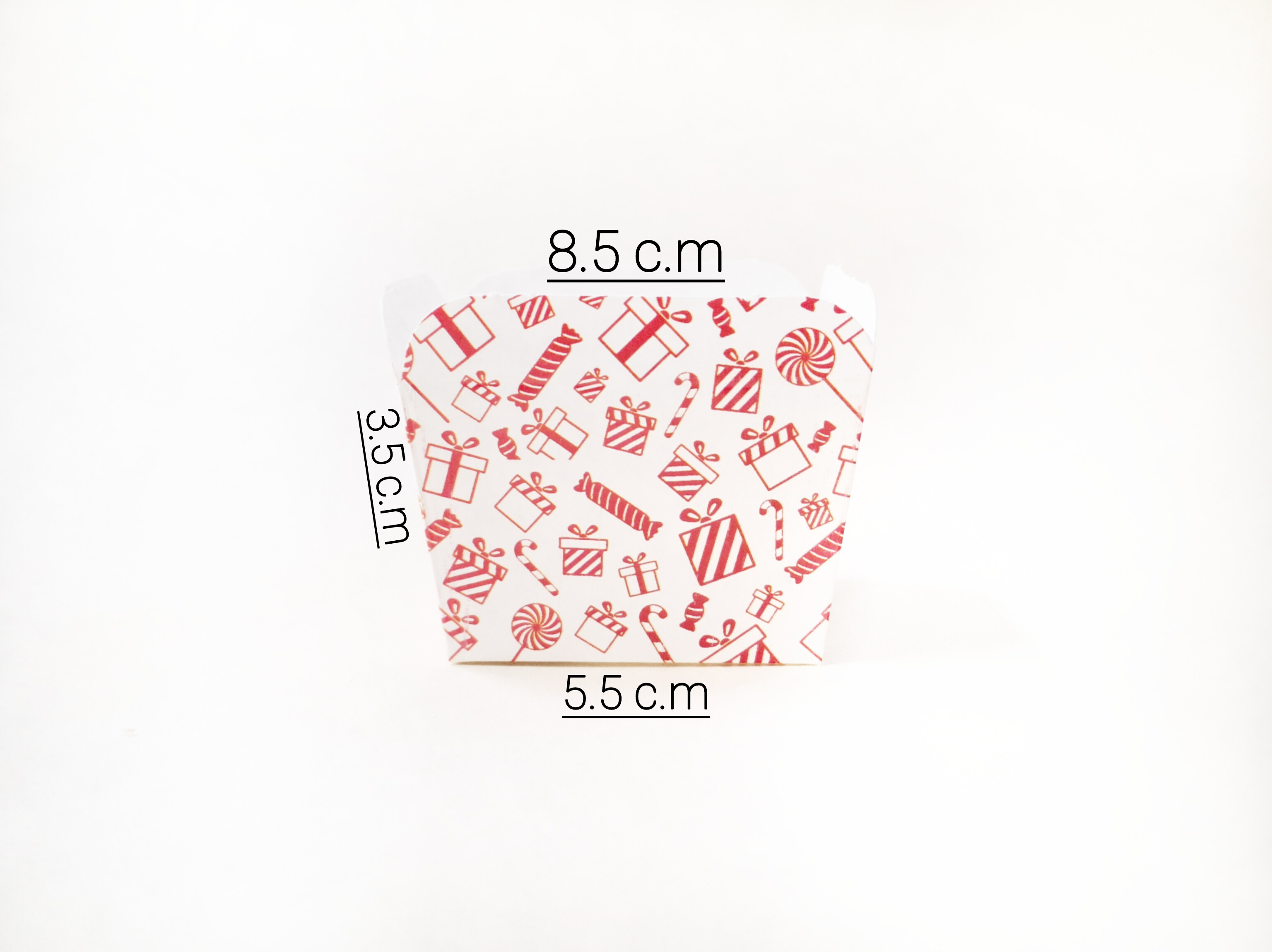 کپسول کاپ کیک مقوایی چهارگوش