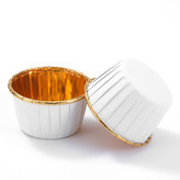 کپسول کاپ کیک آلومینیومی طلایی