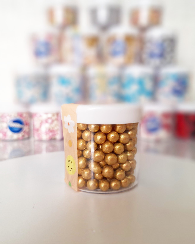 مروارید تزیین طلایی